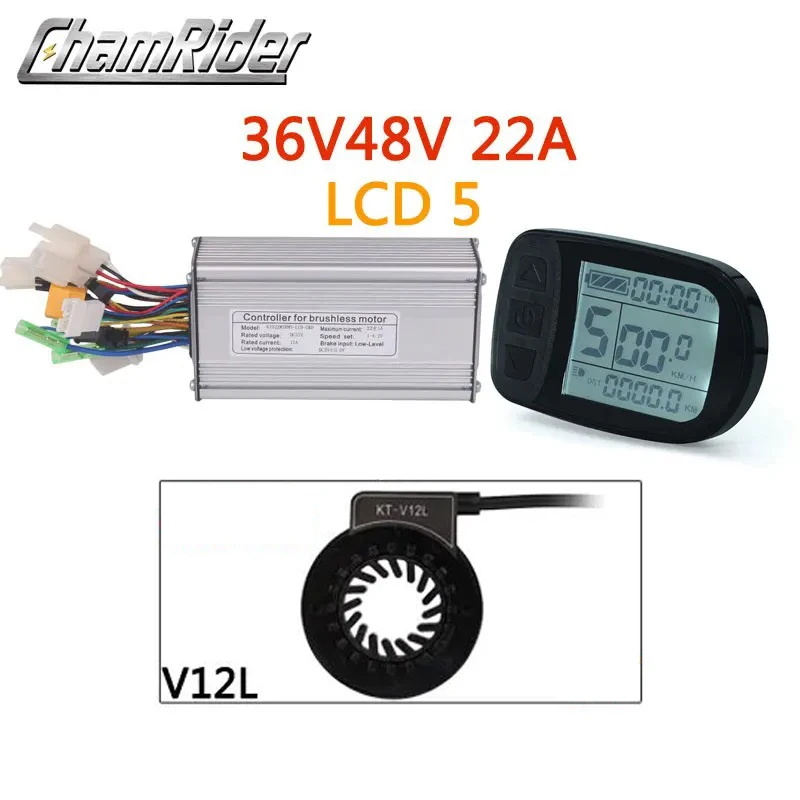 Ebike KT Controller Kit Dual Mode Sinus LCD5 Display PAS 36V 48V 52V 250W 500W 1000W 1500W 22A Elektrische Fiets Accessoires