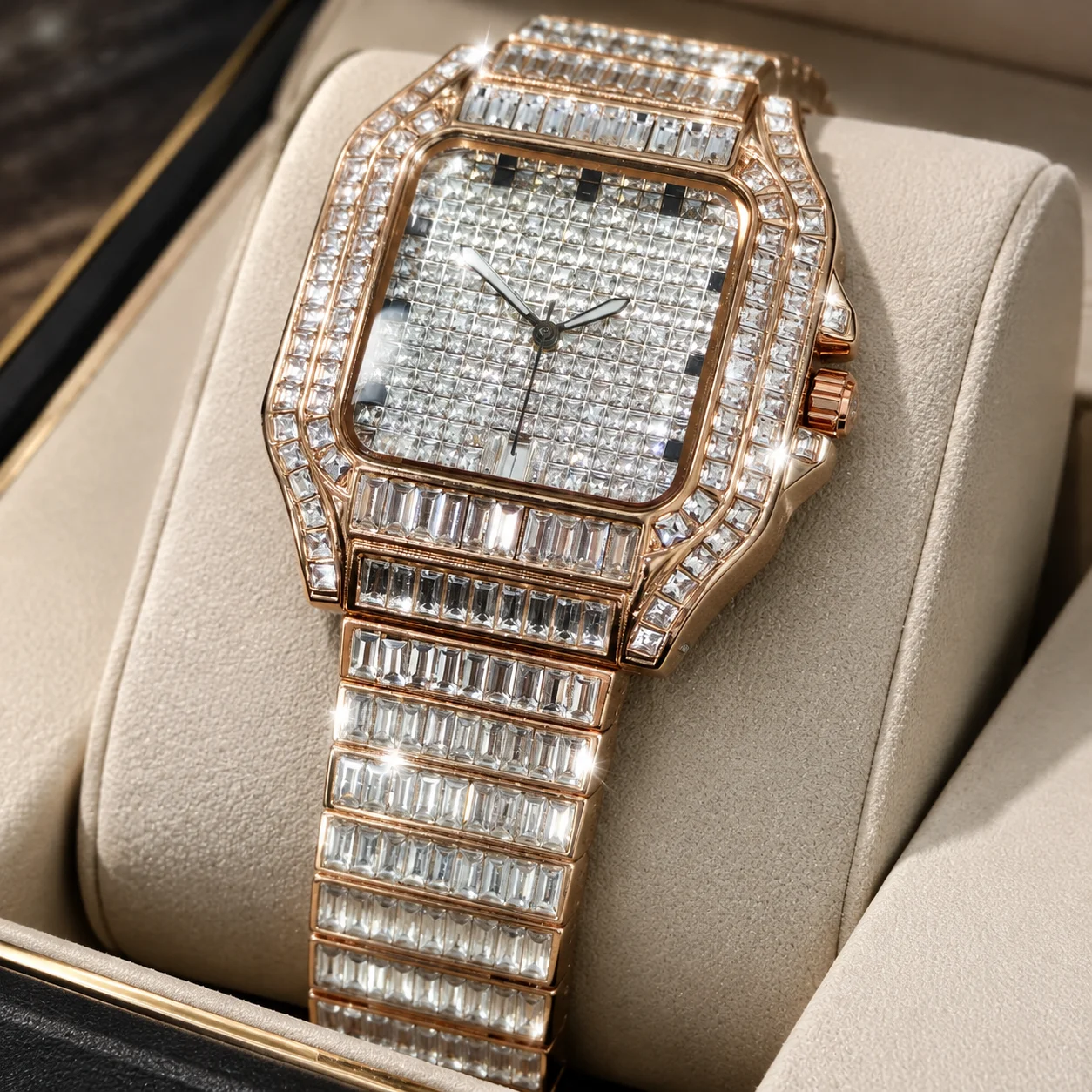 Men's Quartz Geometry Watch, Strip Strap, High Street Trend Style