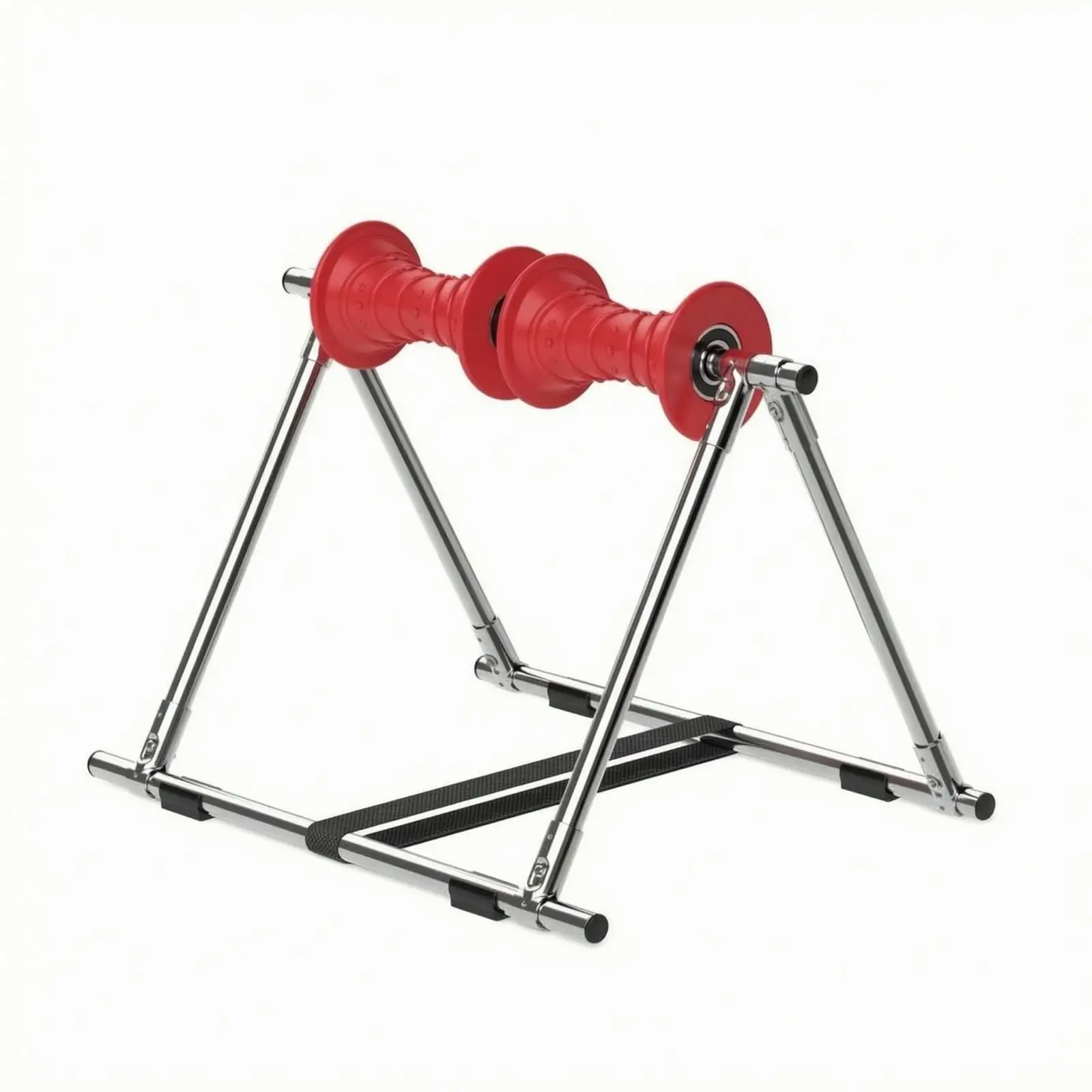 Foldable Roller for Muscle Massage on Legs with Sturdy Steel Frame for Home Wellness Routine