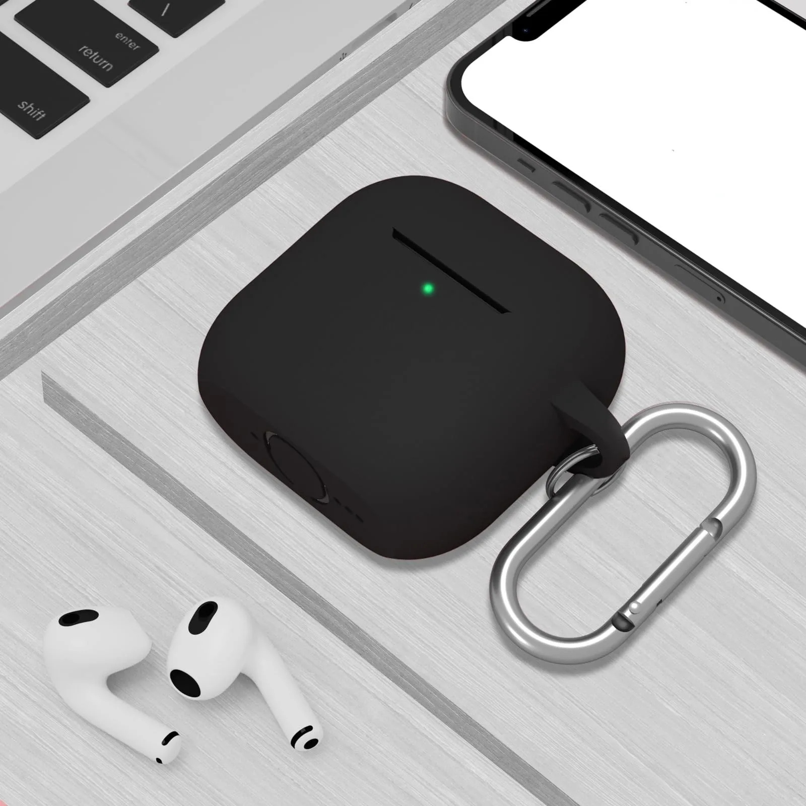 2024 New for Airpods 4 Earphone Case Silicone Protective Cover with Cleaning Kit for Airpods 4 Wireless Bluetooth Case Cover