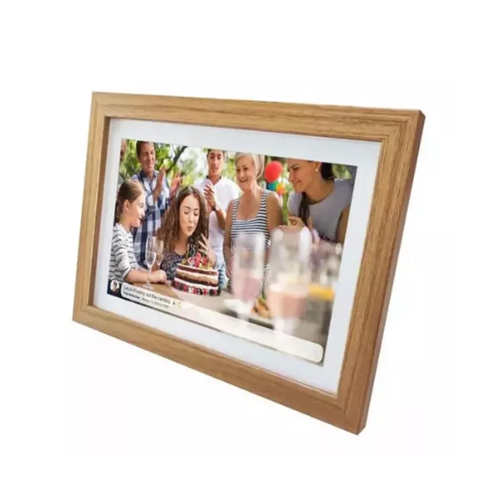 1PC Digital Photo Frame 10.1 Inch WiFi Digital Photo Wood Frame IPS Touch Screen Automatic Rotation Frameo 16GB Gifts US/UK/EU