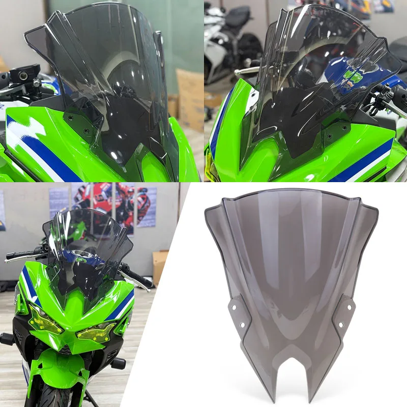 Motorcycle Front Windshield Windscreen Baffle Wind Deflectors Fit For NINJA500 For NINJA 500 SE 2024