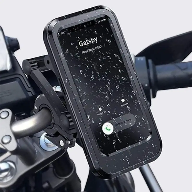 Waterproof Bicycle Mobile Phone Holder Support Universal Motorcycle GPS 360°Swivel Adjustable Bike Cellphone Holder