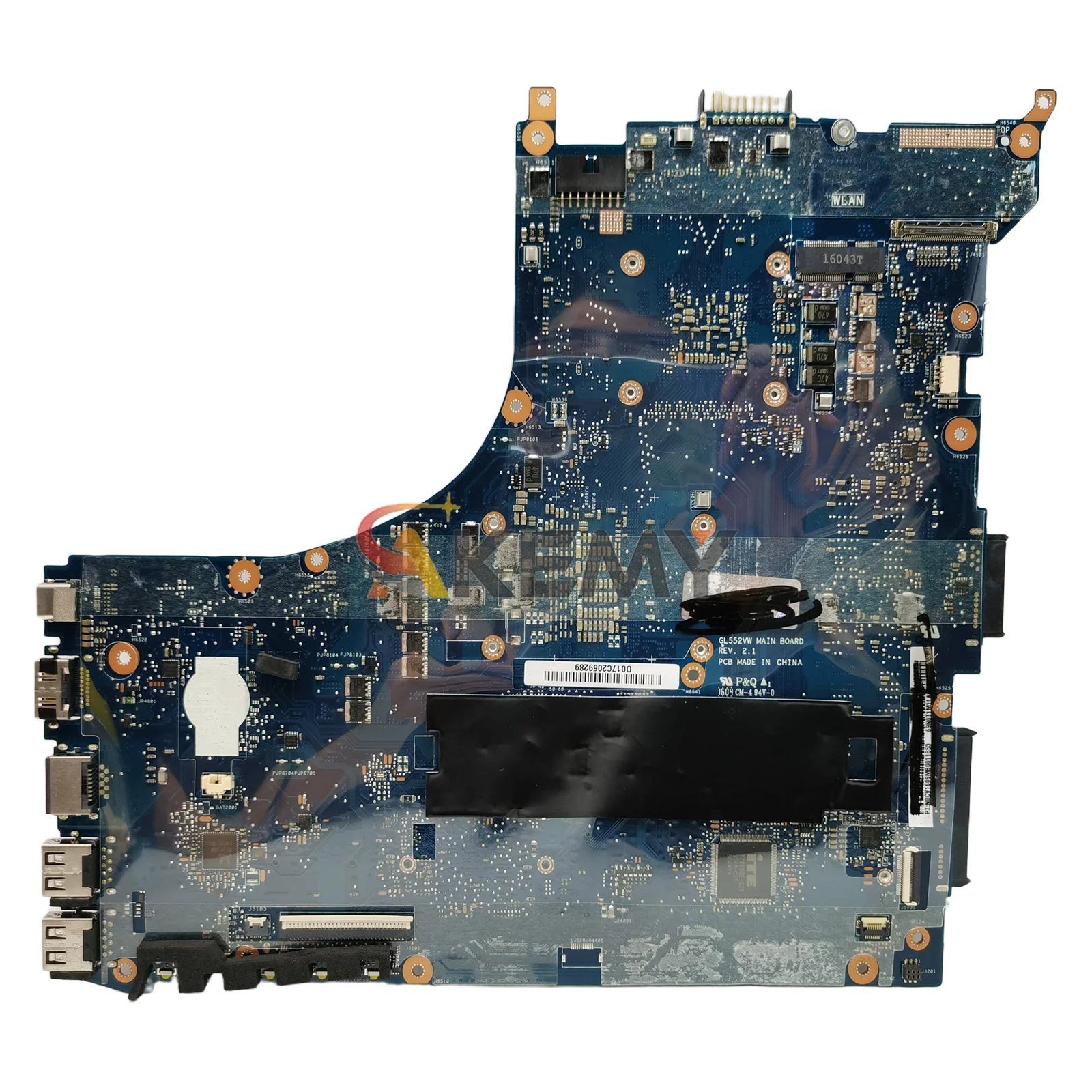 GL552VX Laptop Motherboard For ASUS ROG GL552V GL552VX FX-PRO GL552VXK ZX50V Notebook Mainboard With I5 I7 CPU 100% tests OK stk