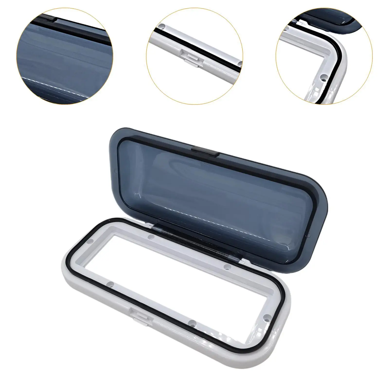 Water Resistant Marine Stereo Housing Cover Durable Plastic Protector Flip Up Shield for Boat Radio and Outdoor Vehicles image 5