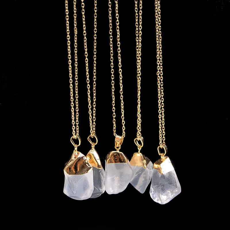Onregelmatige Amethist Edelsteen Ketting Healing Crystal Chakra Steen Vrouwen Verjaardagscadeau Citrien Edelsteen Ketting Healing Crystal