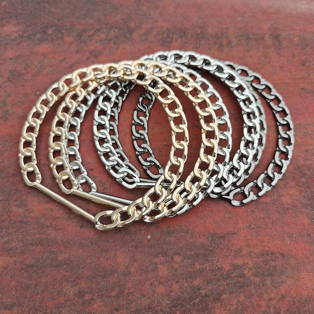 

Metal Women's Replacement Bag Handle Golden Vintage Detachable Chain Straps Handbag Accessories Fashion Bag Parts