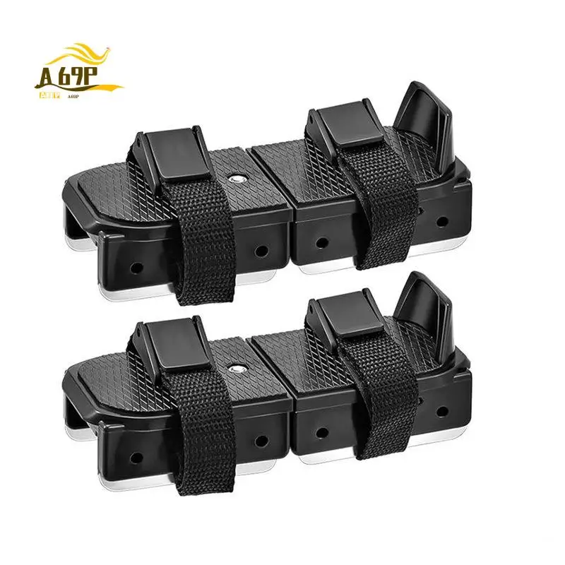 A69P-1Pairs Winter Toddler Ice Skates, Kids Adjustable Double Runner Ice Skates, Black For Kids Training Shoes Beginner Youth