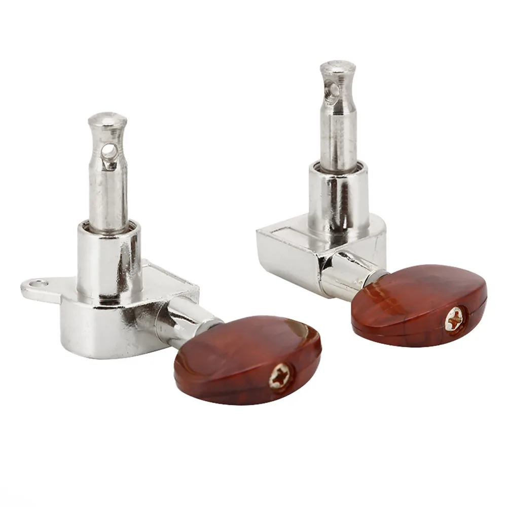 Premium 3L3R Configuration Tuning Pegs Silver Plastic+Metal String Tuner Keys Enclosed Tuning Pegs For Guitar Use