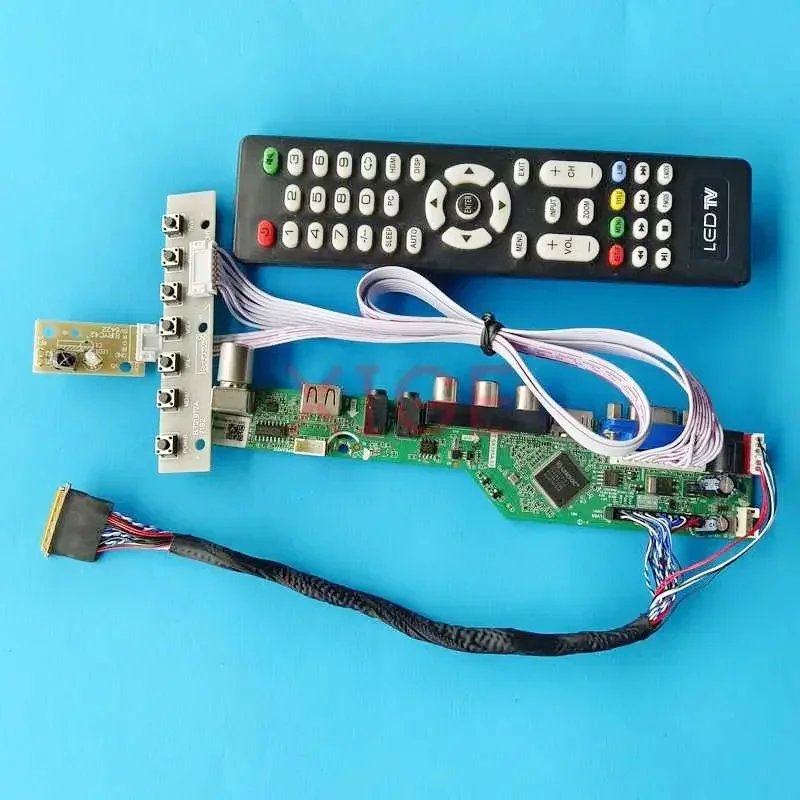 Kit Controller Driver Board For HSD173PUW1-A00 N173HGE-L11/L21 USB+AV+VGA+HDMI 17.3