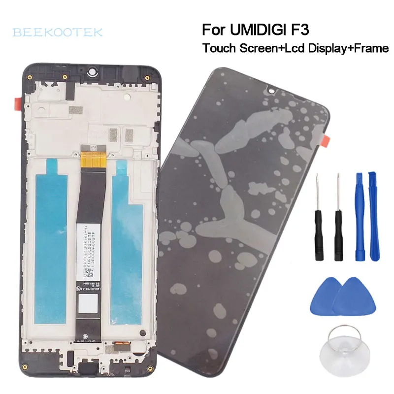 UMIDIGI F3 Screen New Original Lcd Display+Touch Screen+Frame Assembly Digitizer Repair Replacement Accessories For UMIDIGI F3