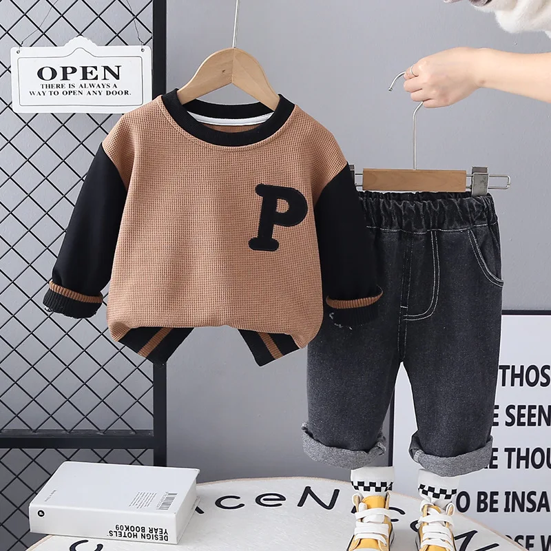 

Baby Boys Spring Sets 2025 Toddler Children'S Clothing Fashions Kids 2pcs Outfit Korean Boys Sports Suit 1-5 Year Infant Sets