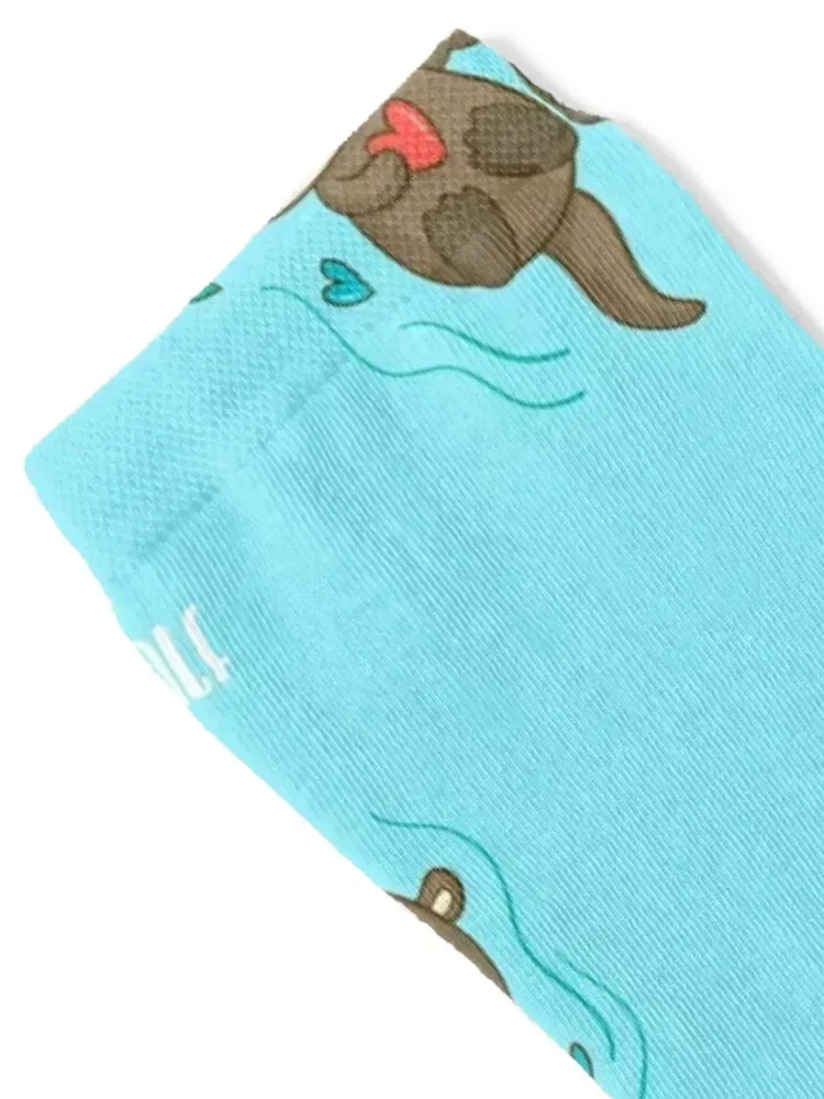 You Are my Otter Half / Cute Love Pun / Cute Kawaii Otters Socks fashionable tennis sports and leisure happy Socks Ladies Men's