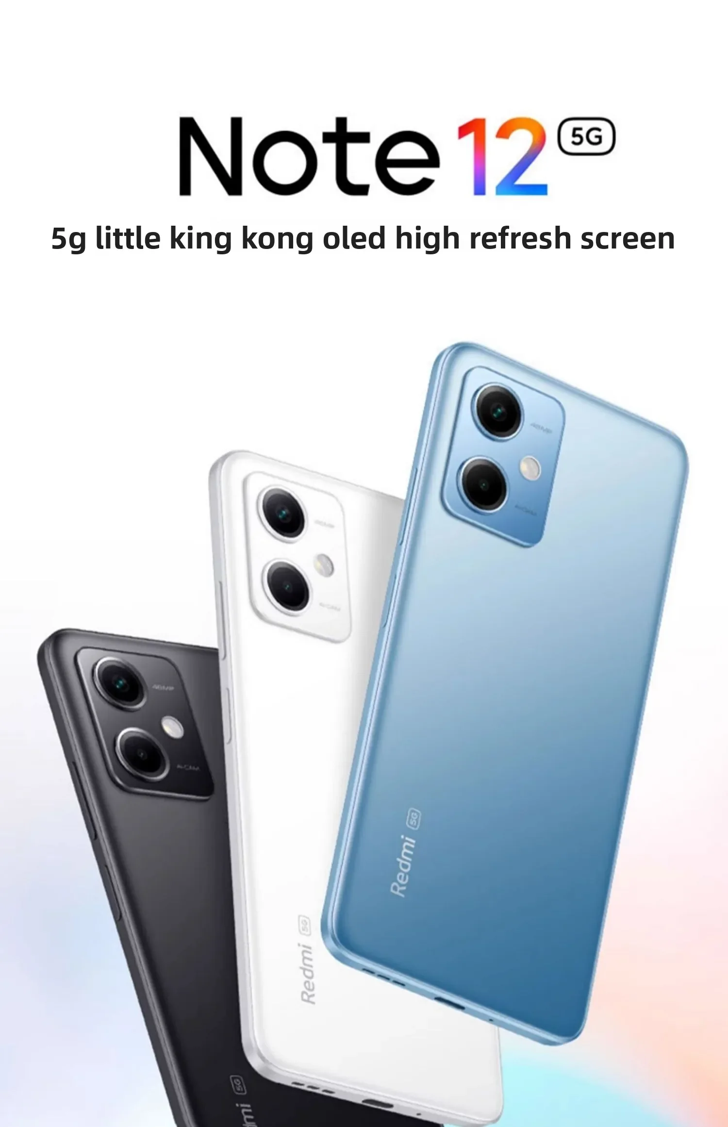 Redmi Note 12 5G Snapdragon 4 Gen1 6GB/8GB RAM 128GB/256GB ROM 5000mAh بطارية مزدوجة SIM الهاتف الهواتف الذكية الهواتف المحمولة #1