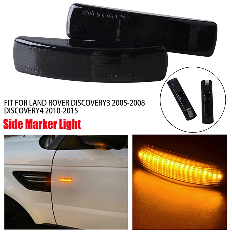 

Fit For Land Rover Discovery 3 4 Freelander 2 Range Rover Sport LR2 L359 LR3 L319 LED Turn Signal Side Marker Light Blinker Lamp