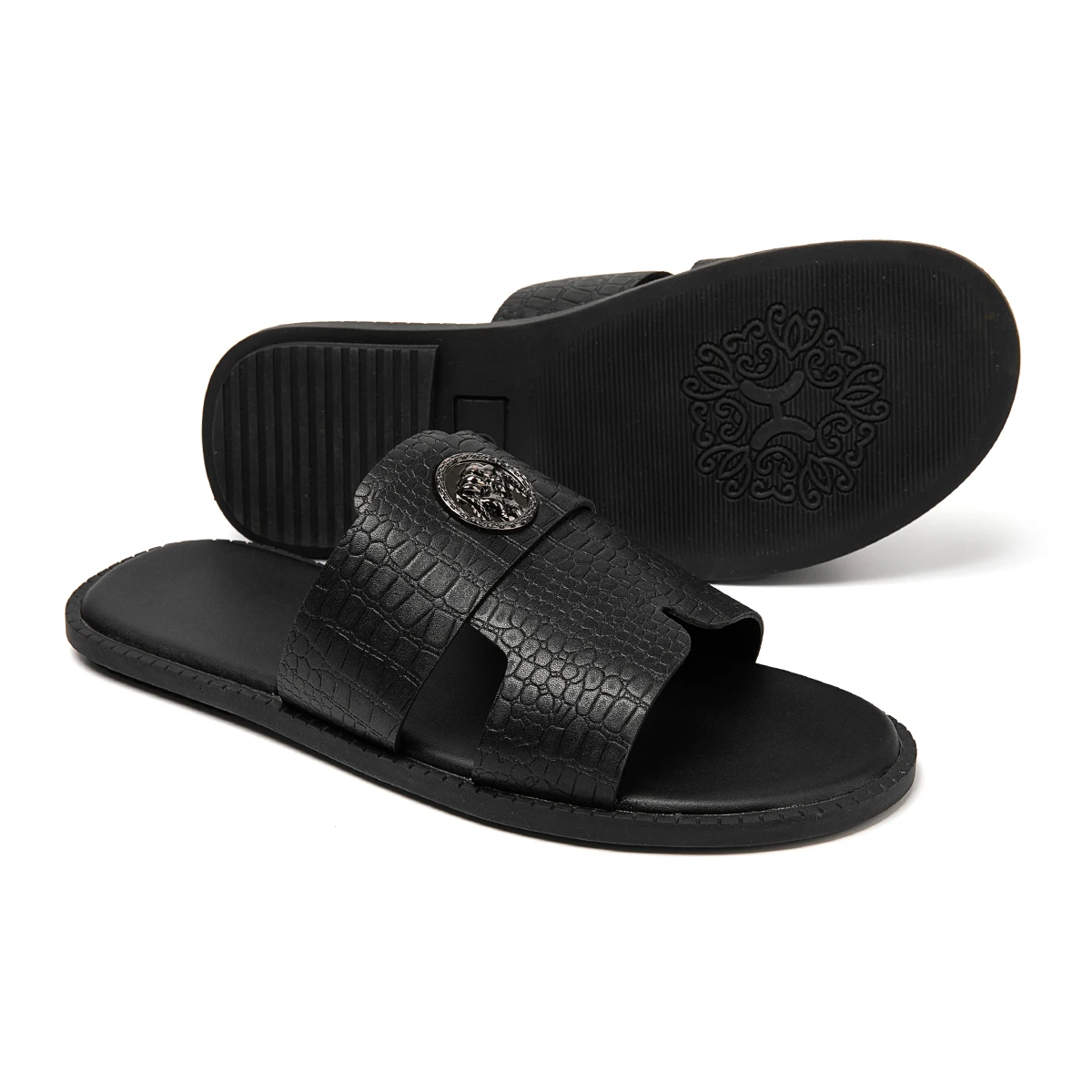 Herren-Hausschuhe sind geeignet für den täglichen Gebrauch zu Hause, im Badezimmer, im Freien und für die Freizeit. Neue coole Herren-Sandalen. – Detail 4