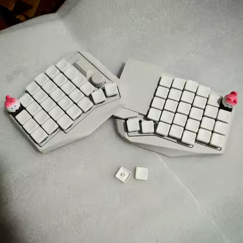 NEW Sofle Touchpad Split Keyboard Custom Wired Single-mode Hot-swap RGB Large Square Touchpad for Mouse Ergonomics for Gamers