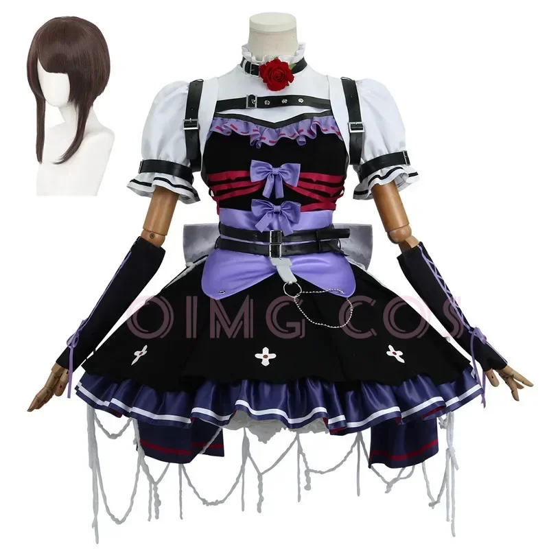 Disfraz de Cosplay de Emma Woods, Jardinera de Identity 5, Uniforme de Anime para Adultos, Peluca, Disfraces de Carnaval, Halloween, Mascarada, para Mujeres