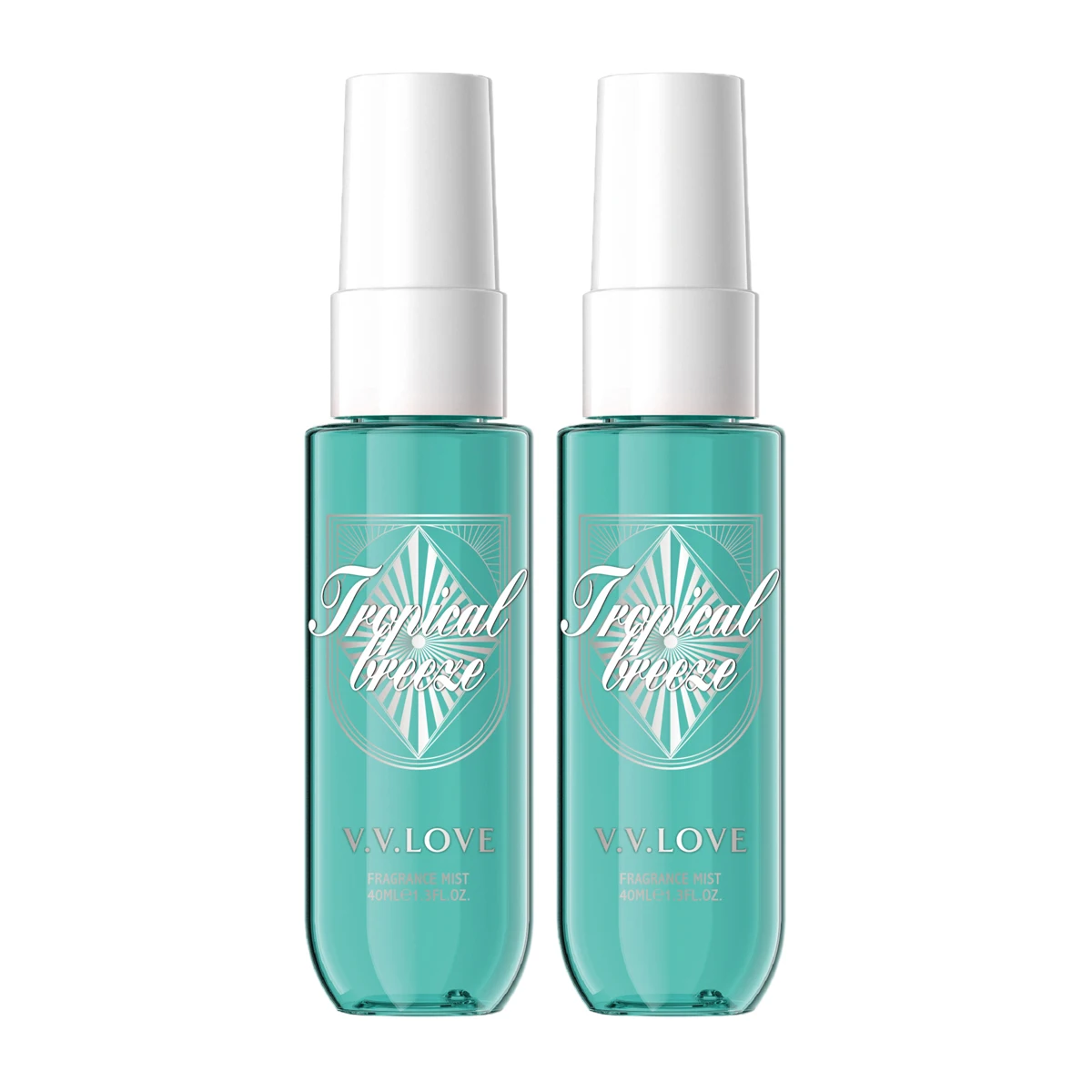 2 pçs mini conjunto coco corpo névoa fragrância spray de cabelo portátil viagem perfume para mulher derramando 39 gourmand nota 40ml 1.3fl.oz