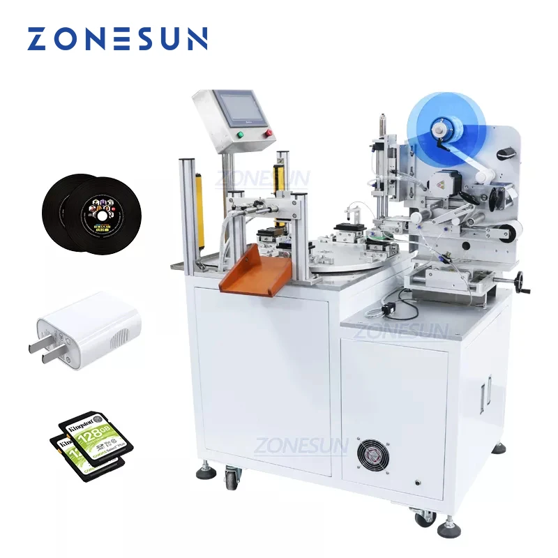 ZONESUN ZS-TB606 Semi Automatico Prezzo di Imballaggio Adesivo Etichettatura Macchina Distributore di Etichette Macchina Applicatore Trasparente Da Banco