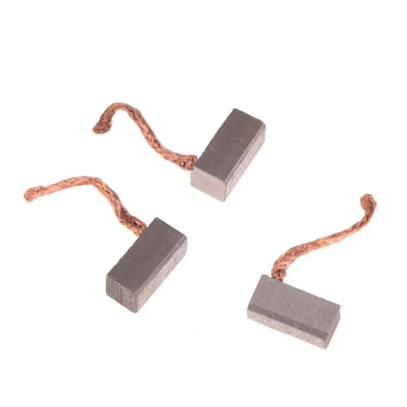 แปรงถ่านมอเตอร์ไฟฟ้าขนาด 6x6x12 มม. สำหรับเครื่องมือไฟฟ้า พัดลม และอุปกรณ์ DIY จำนวน 4 ชิ้น