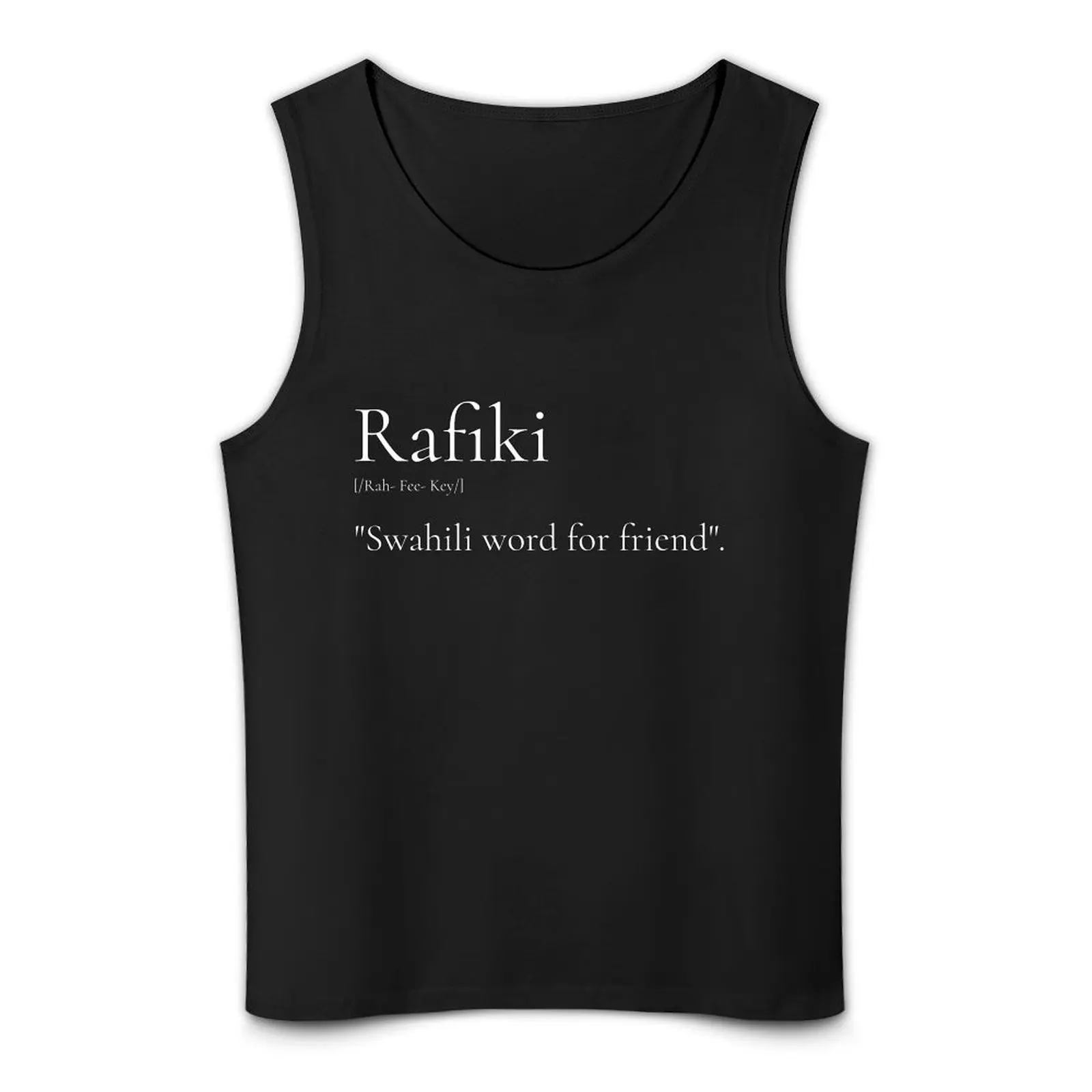 Rafiki Tank Top Vest Mannen Gym T-Shirt Man T-Shirt Sport