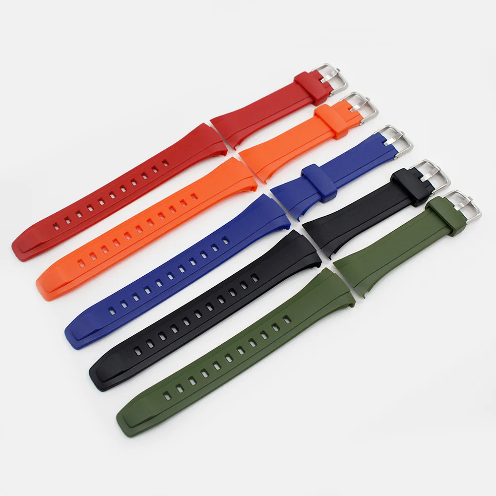 

Watchband For WVA-M640 M650 / WVQ-M410 Soft Rubber Watch Strap TPU Bracelet Watch Accessories comes with tools