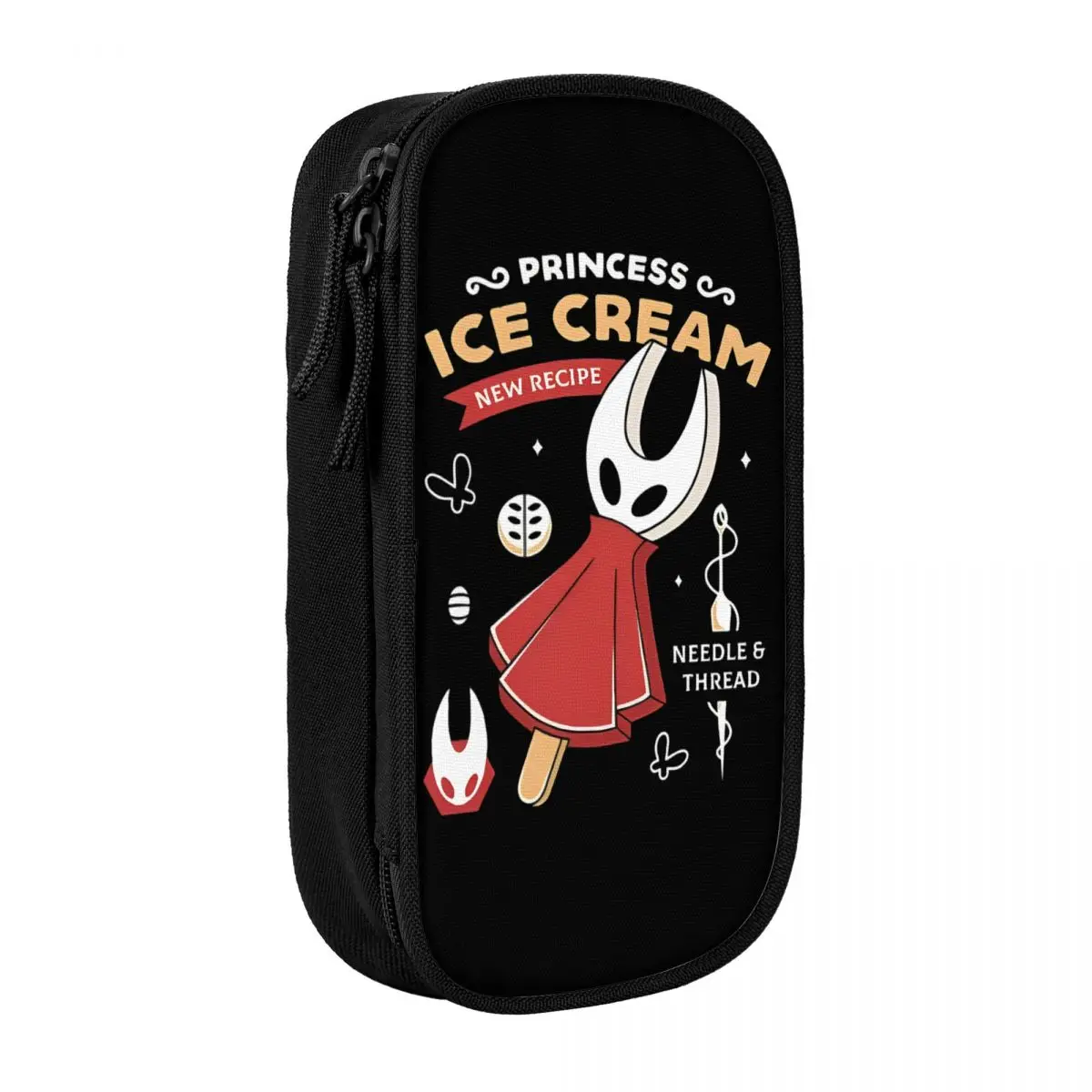 

Пеналы для мороженого принцессы Hollow Knight Silksong, пенал, держатель для ручек, большая вместительная сумка для студентов, школьные канцелярские принадлежности на молнии