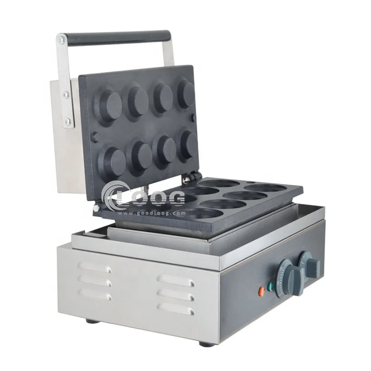 Professional Snack Equipment Commercial 8 Holes Waffle Make Machine Waffle Cups Baker Egg Tart Maker Suppliers