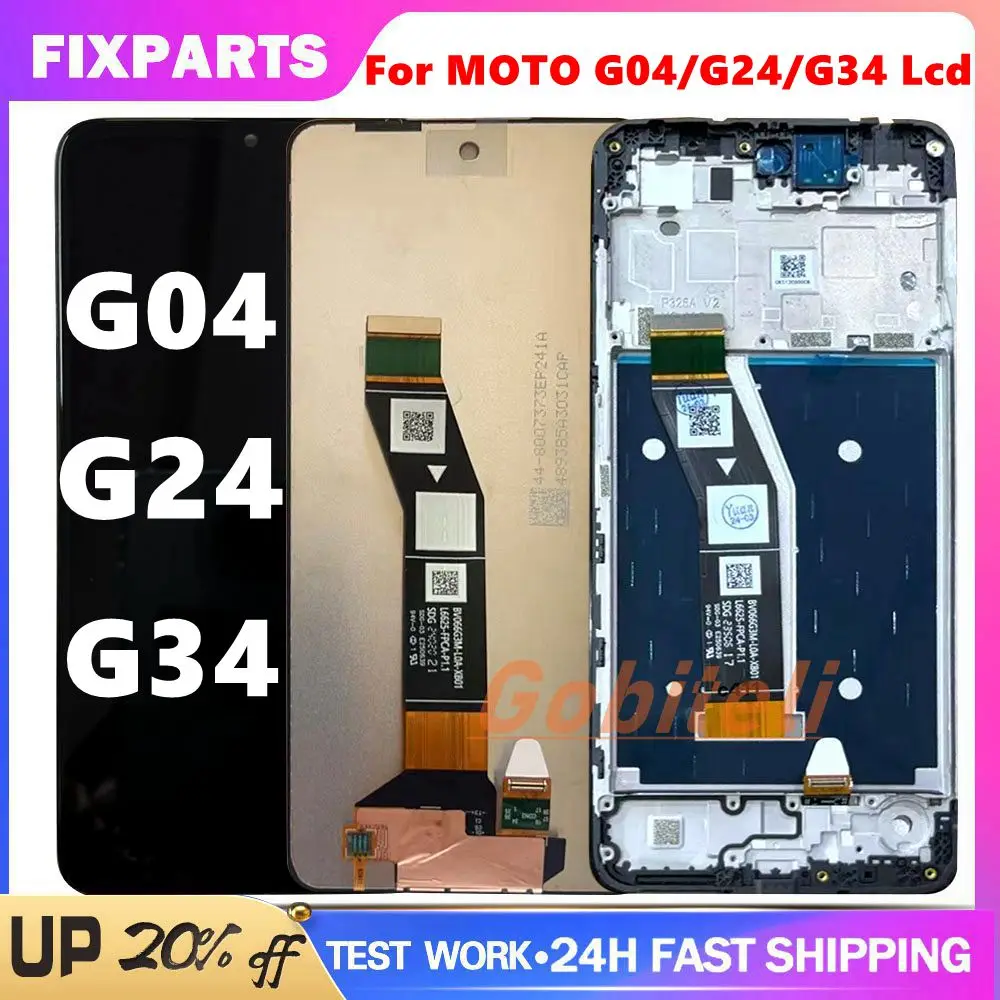 

For Motorola Moto G24 LCD Display Touch Screen Digitizer Assembly For Moto G04 G24 G34 Display Replacement Repair Parts