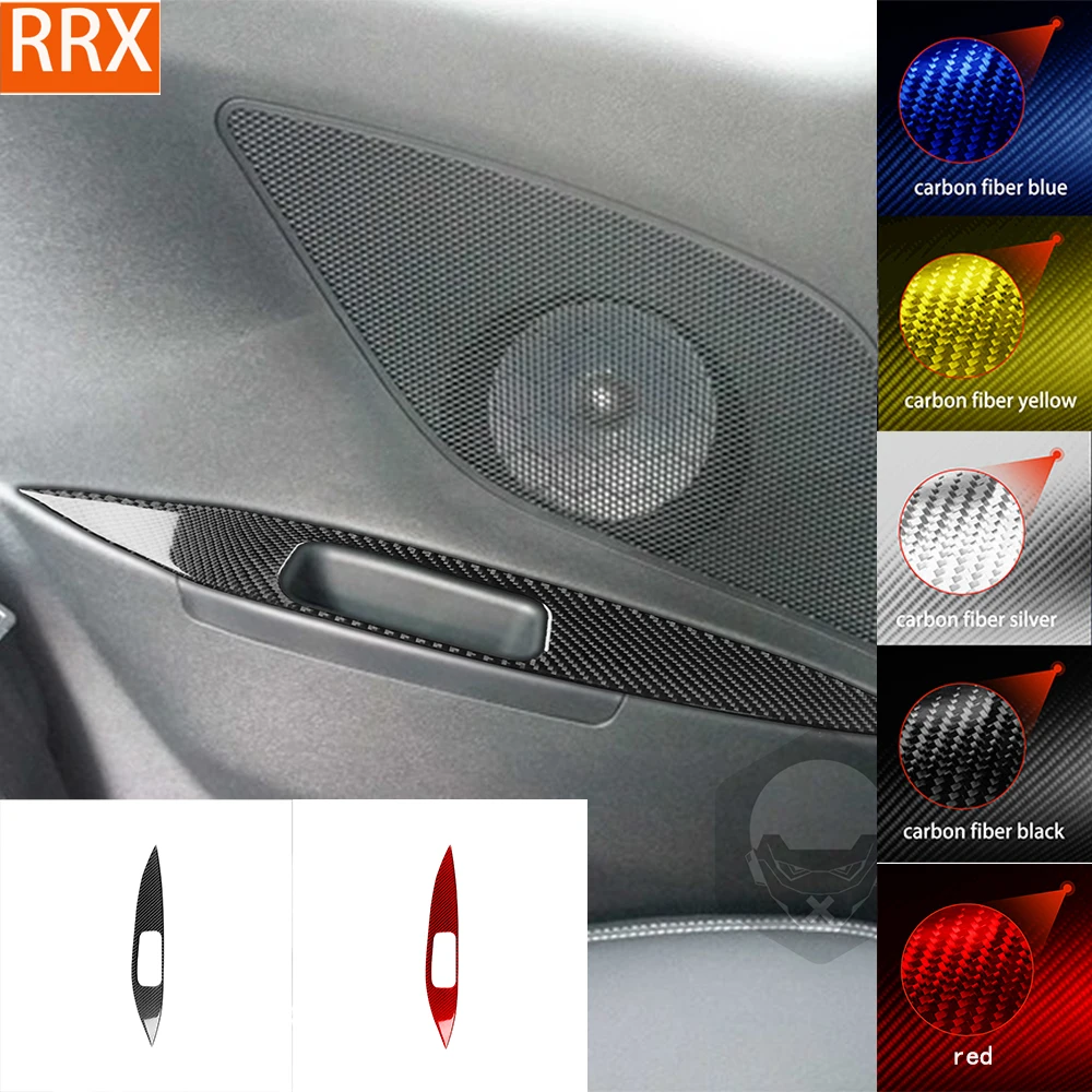 For Hyundai Veloster 2012-2017 Driver Seat Rear Armrest Panel Cover Tuning Real Carbon Fiber Sticker Car Interior Accessories