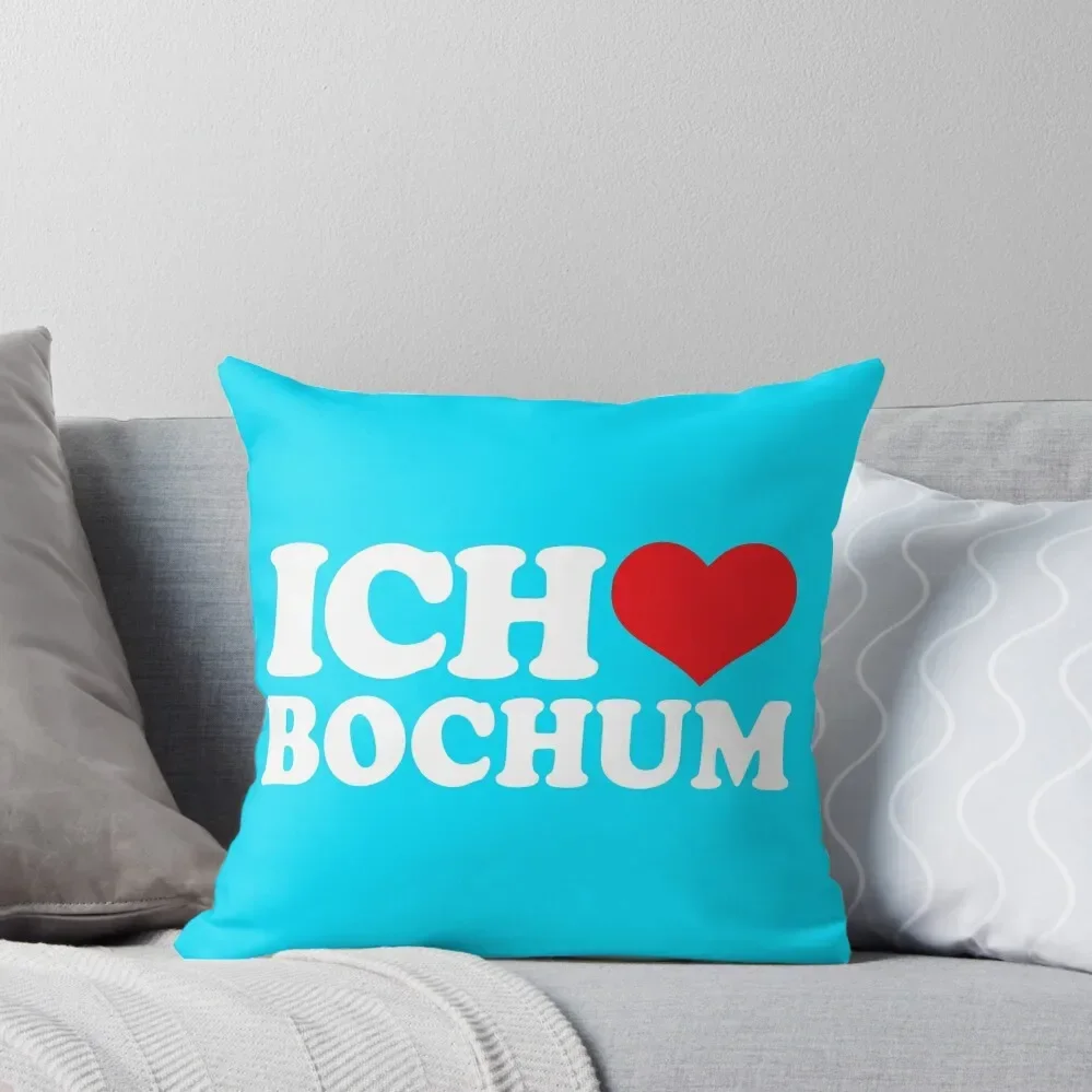 

I Love Bochum, I Heart Bochum Throw Pillow Sofa Cushions Cover Couch Cushions Christmas Throw Pillows Covers bed pillows pillow