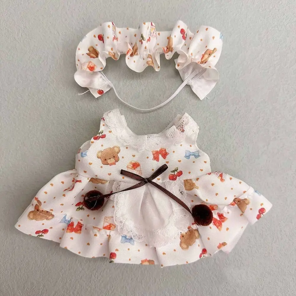 Gift 20CM Clothes Accessories Replacement Outfit Cap Dress Suit Playing House Cosplay Hairband Suspender Cotton