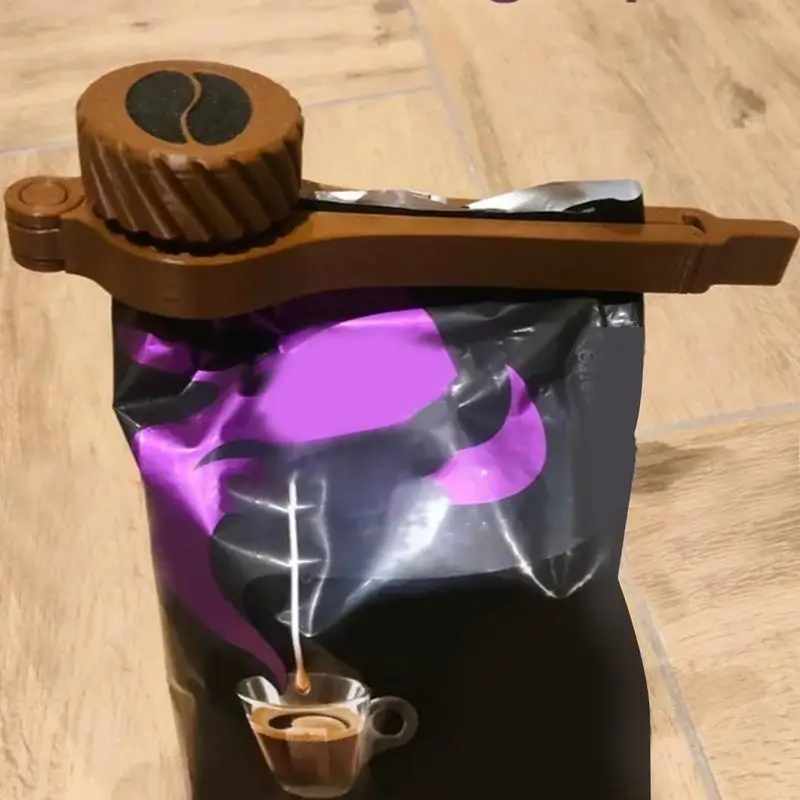 

Уплотнитель для кофейных пакетов, зажимы для хранения продуктов питания, закусок, герметик для кофейных чипсов, гибкий зажим для сохранения сухих мяса