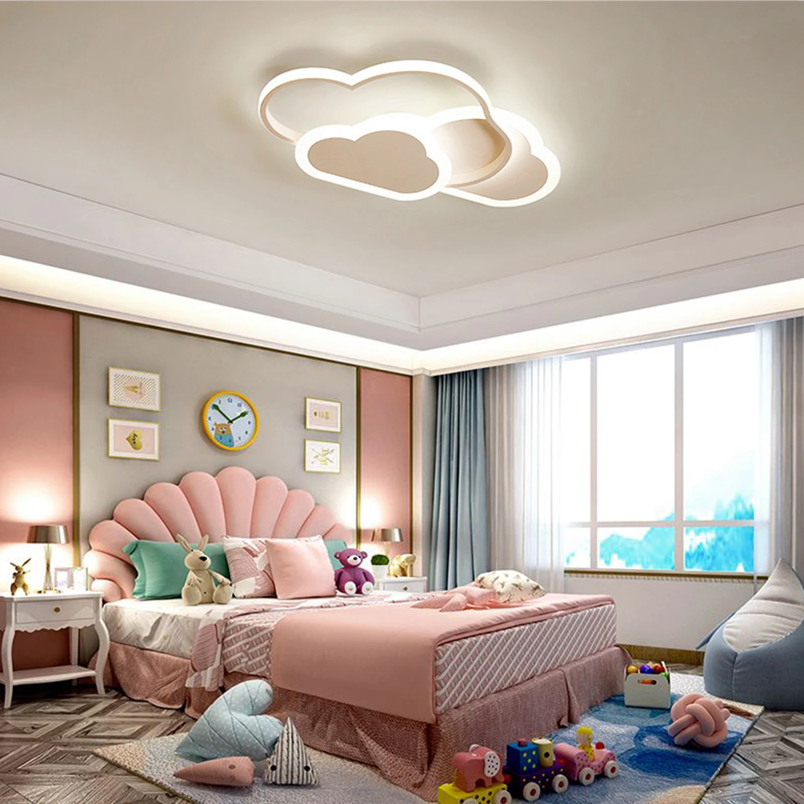 Creative Cloud Ceiling Light 3 Color Cartoon Ceiling Lighting Modern Acrylic LED Ceiling Lamp for Kids Bedroom Living Room