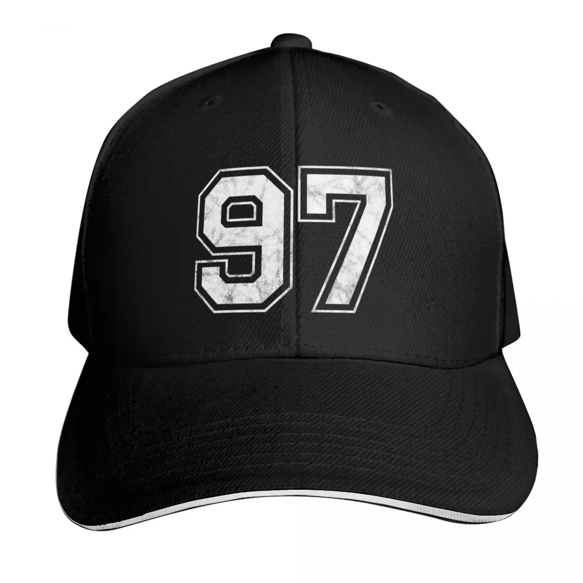 

Number 97 Baseball Cap Luxury Brand black men's big size hat golf hat genuine Men Hats Women's