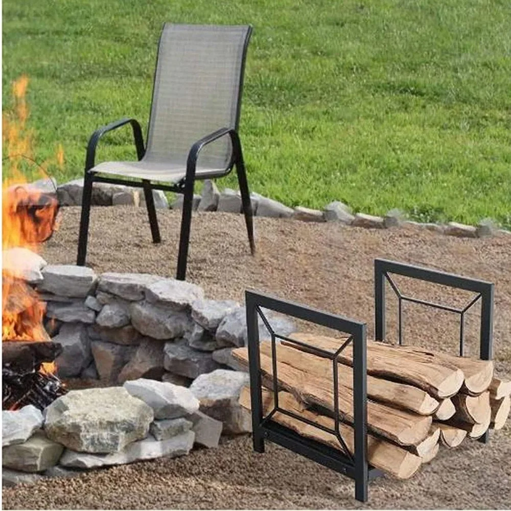 Outdoor Fireplace Firewood Rack Log Store Fire Wood Rack Outdoor Firewood Holder Bracket Log Rack Wood Storage Indoor