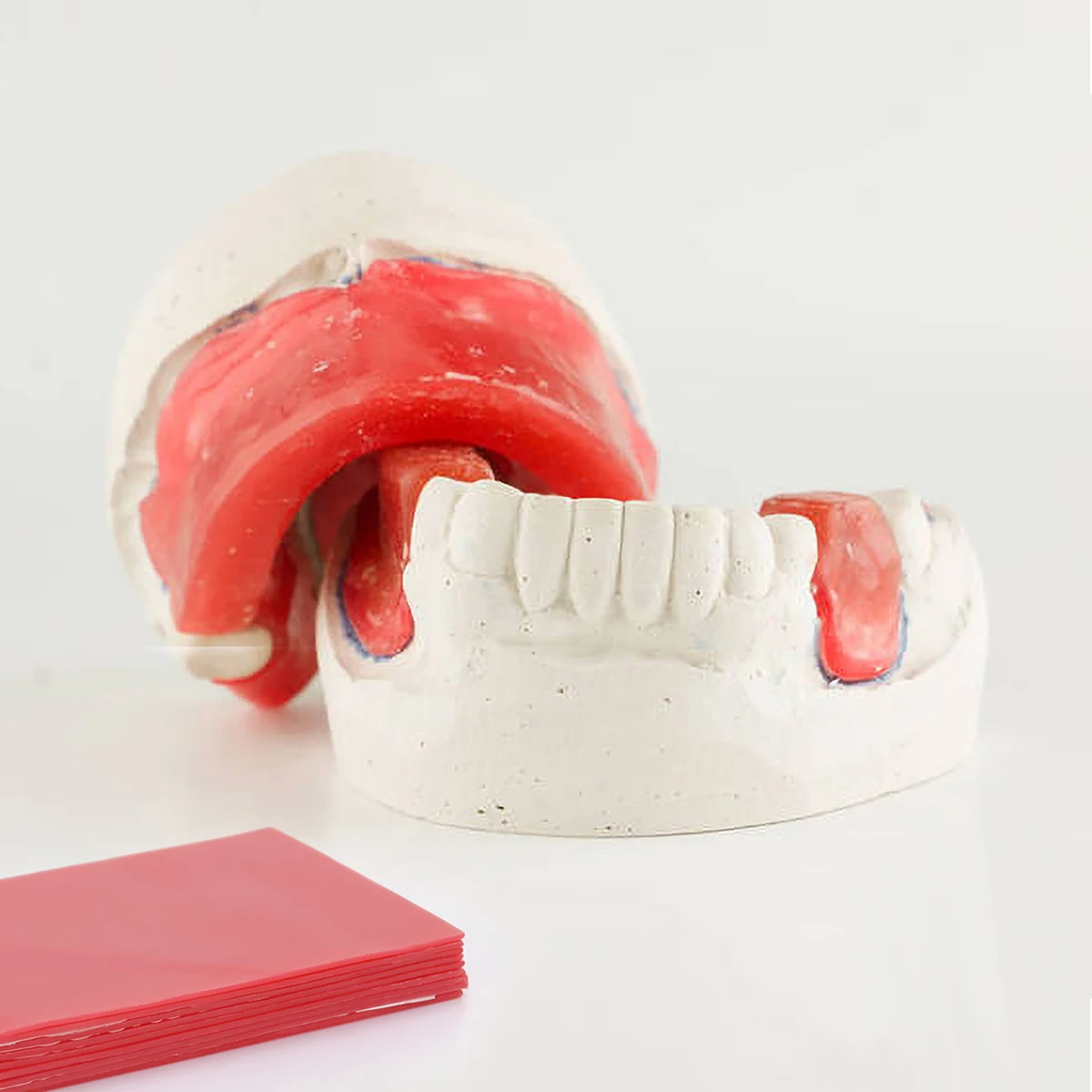 240 g AZDENT Dental-Grundplatte, Wachs, 18 Blatt, Formen, Gießen, rotes Wachs, Zahnmedizin-Labormaterial für Zahnärzte – Detail 10