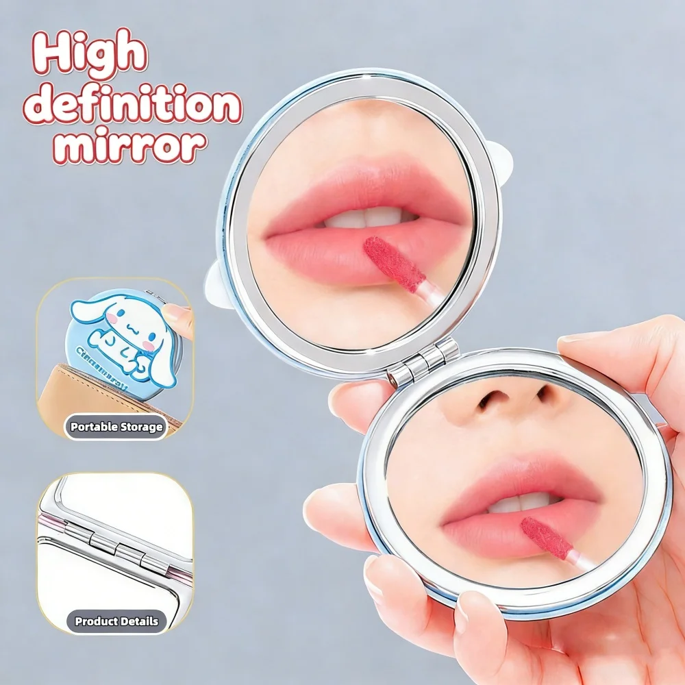 Genuine Sanrio Cinnamoroll Melody Fold Two-Way Mirrors Lady Travel Portable Makeup Mirror Cartoon Personal Care Compact Mirror - view 3