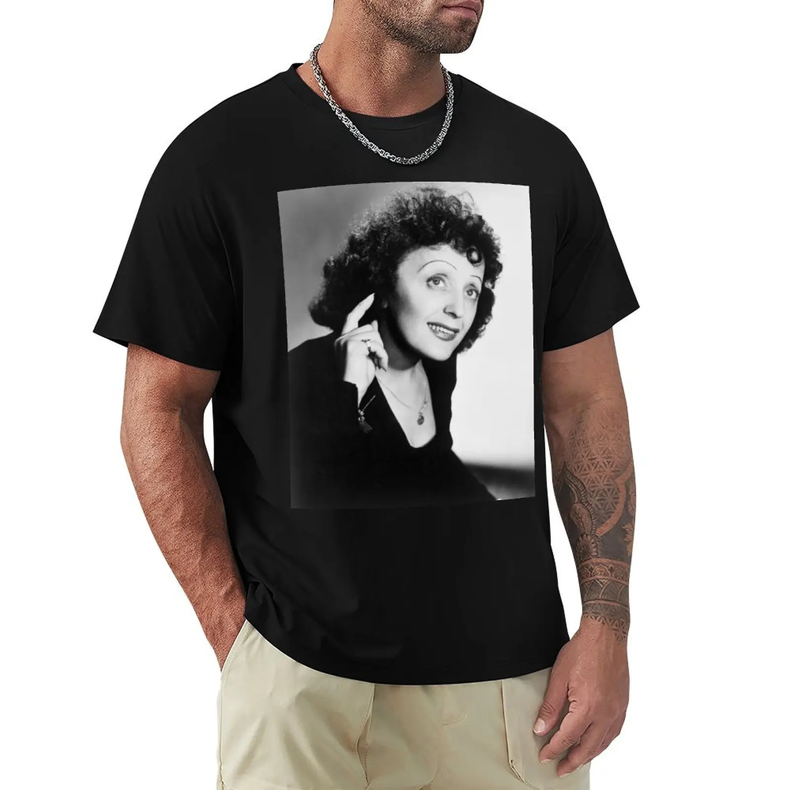 

Edith Piaf T-Shirt Casual Daily Outfit T-Shirt