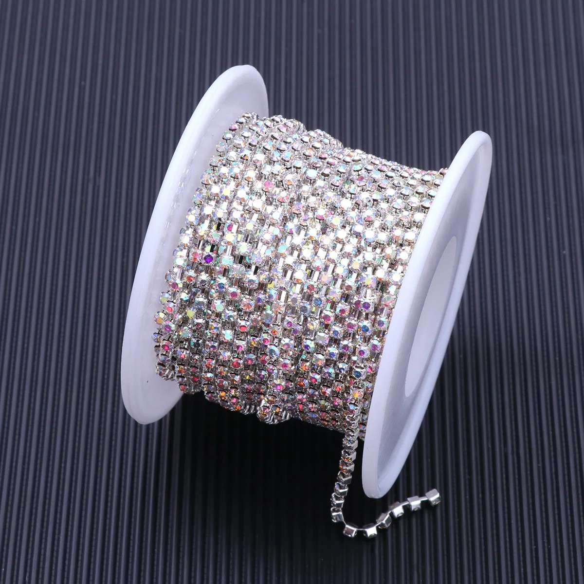 

10 Yards Rhinestone Chain Belt Sparkly DIY Craft Trim for Wedding Dress Decor Crystal Claw Chain Sewing Accessory Jewelry Making