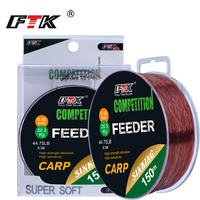 FTK 150M/300M Super Strong Nylon Fishing Line 0.14MM-0.50MM Fluorocarbon Coating Monofilament Carp Fishing Line 15.35LB-44.75LB