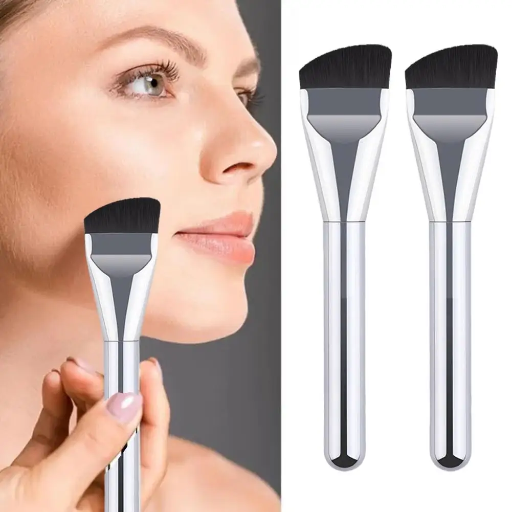 Brocha ultrafina para base de maquillaje, 1 piezas, ligera y fina, para Contorno de maquillaje facial, R1X5