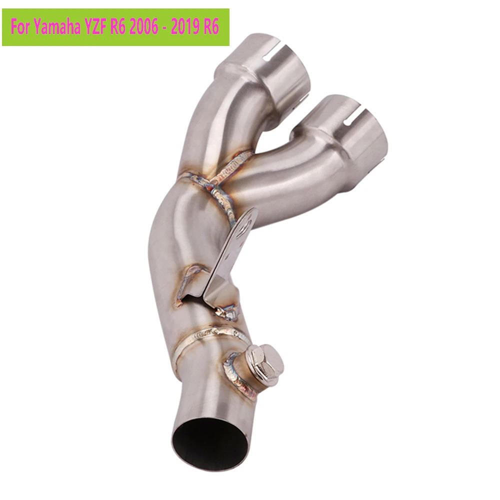 

R6 Exhaust Muffler link pipe R6 Muffler Pipe Silencer System YZF-R6 exhaust for Yamaha YZF R6 2006 to 2019