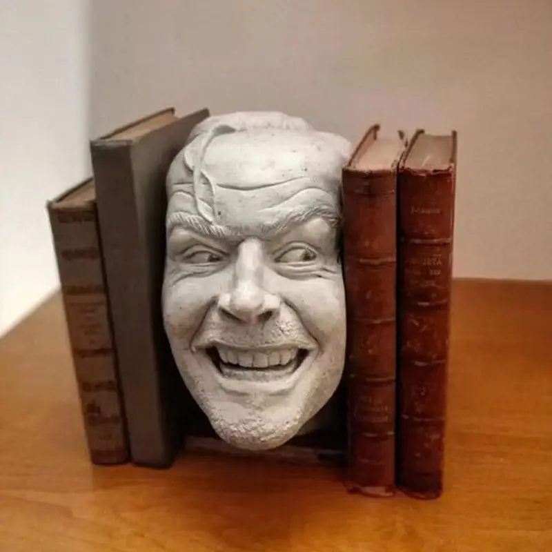 Decorative Bookends Sculpture Of The Shining Library Whimsy Resin Desktop Ornament Statue Book Shelf Home Decoration