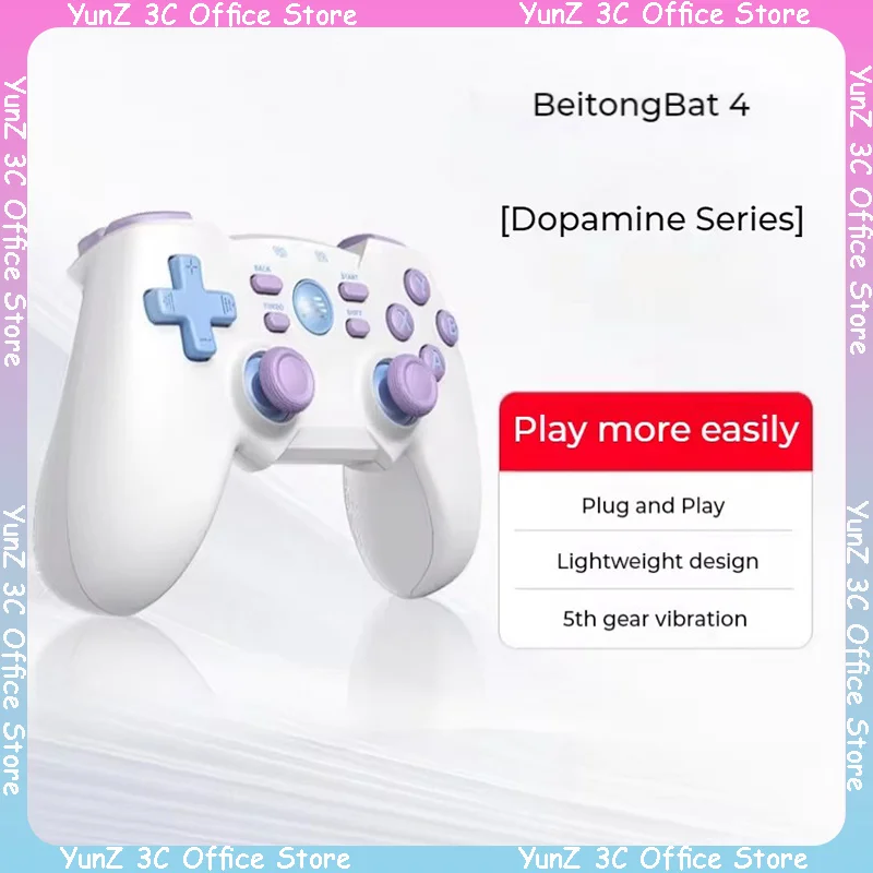 

Betop Beitong Bat 4 2,4g беспроводной игровой контроллер черный миф Wukong пятиуровневый Вибрационный контроллер подходит для Xbox ПК