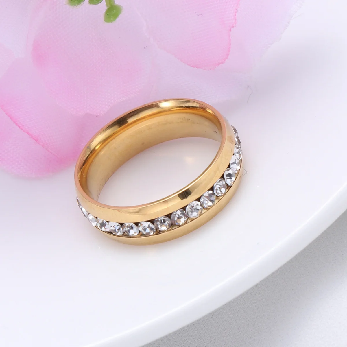 SAFIGLE زفاف خطوبة للنساء أزياء فضية الزركون حجر الراين مجوهرات ذهبية عصرية #3