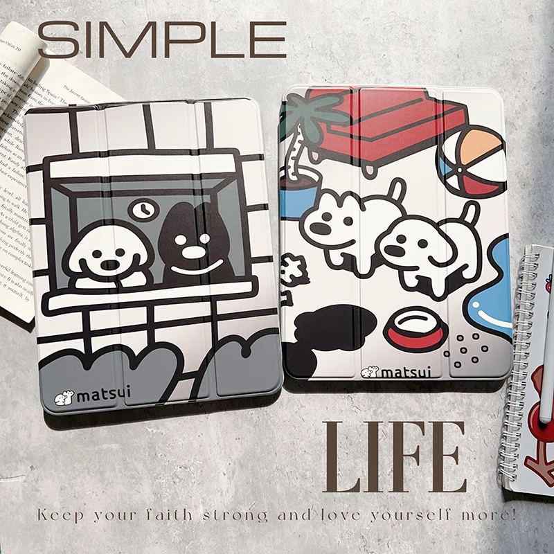 

Чехол для iPad 5, 6, 7, 8, 9, 10, 11-го поколения, чехол для Ipad Air 3rd 4 Mini A17 Pro 11 12,9 13 дюймов M2 M3 M4 Dog