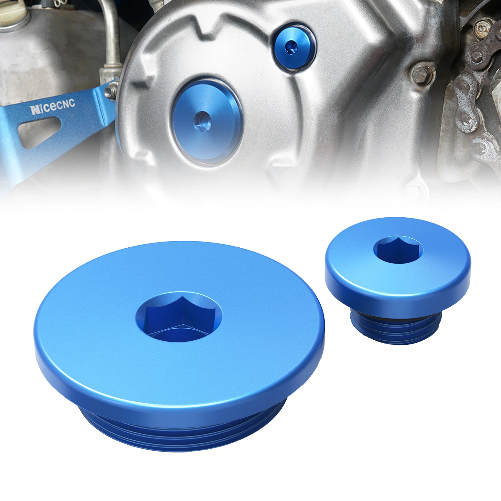 

For Yamaha TTR 50 90 250 230 225 YZ250F YZ450F WR250F WR 250R 250X 250FX WR426F XT 250 250X XTZ 125 Crankcase Cover Engine Plug