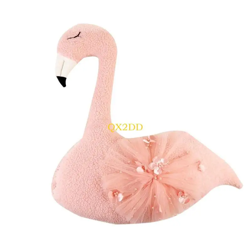 Almohada flamenco para posar bebés – Accesorios sesión fotos newborn - imagen 2
